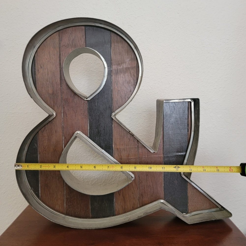 rustic wall decor Ampersand Sign